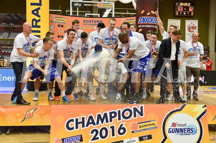 Basketball ABL 2015/16 Playoff Finale Spiel 3 WBC Wels vs Gunners Oberwart