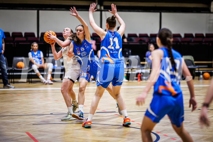 Basketball, Win2Day Basketball Damen Superliga 2023/24, Grunddurchgang 12.Runde, Basket Flames, DBB LZ OÖ, Stella Popp (4)