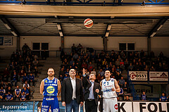 Basketball, Admiral Basketball Superliga 2019/20, Platzierungsrunde 3.Runde, Oberwart Gunners, Gmunden Swans, Ehrenaufwurf Energie Burgenland