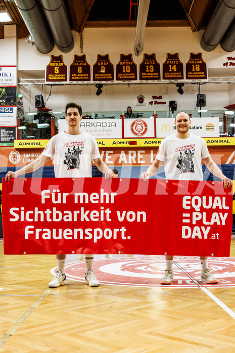 Basketball, Win2Day Superliga 2024/25, 2. Platzierungsrunde, Traiskirchen Lions, Oberwart Gunners, Equal Play Day