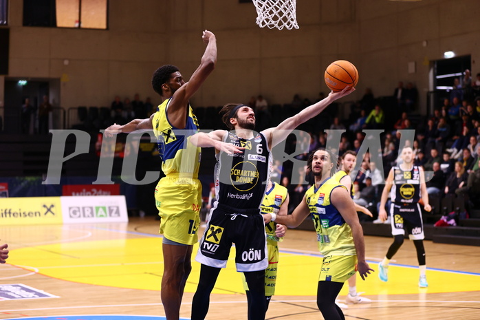 28.03.2025, Graz, Raiffeisen Sportpark Graz, Basketball Superliga 2024/25, 7. Platzierungsrunde, UBSC Graz - Gmunden Swans