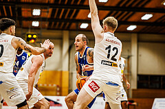 Basketball, Basketball Zweite Liga 2024/25, Grunddurchgang 2.Runde, Mattersburg Rocks, Kufstein Towers, Fabio Thaler (13)