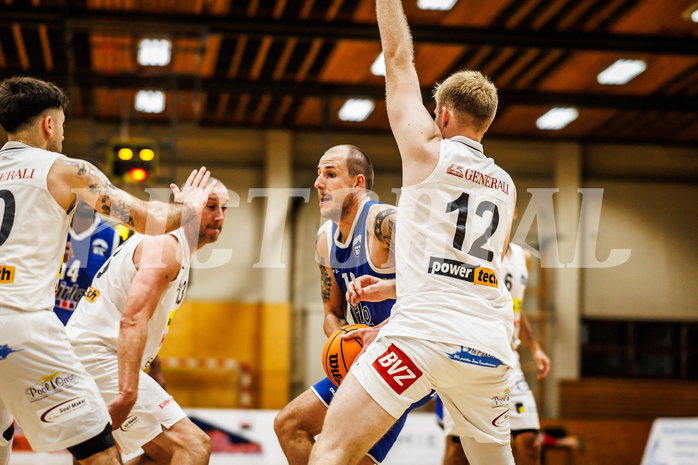 Basketball, Basketball Zweite Liga 2024/25, Grunddurchgang 2.Runde, Mattersburg Rocks, Kufstein Towers, Fabio Thaler (13)