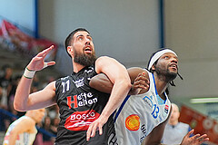 Basketball, Basketball Superliga 2024/25, Playoffs, Viertelfinale Spiel 3, Oberwart Gunners vs. Kapfenberg 