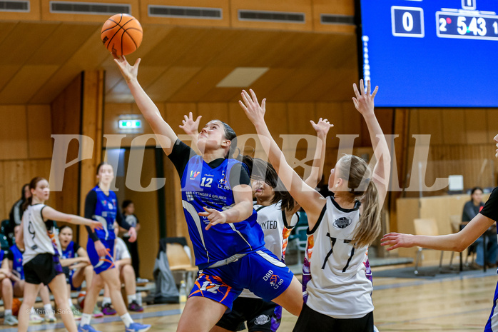 05.04.2025 Österreichischer Basketballverband 2024/25, SLWU16 Vienna United vs. DBB  Basketgirls Wels