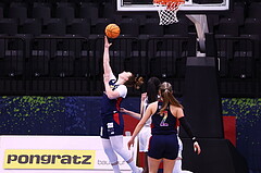 04.02.2024, Graz, Raiffeisen Sportpark, Basketball Damen Superliga 2023/24, Grunddurchgang 11.Runde, UBSC-DBBC Graz - SKN St. Pölten Frauen ,  