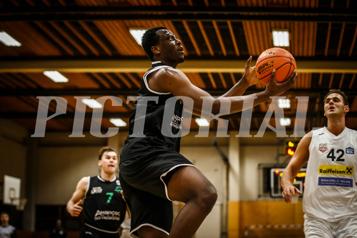 Basketball, Basketball Zweite Liga 2021/22, Grunddurchgang 1. Runde, Mattersburg Rocks, Deutsch Wagram Alligators, Kingsley Fobi (9)