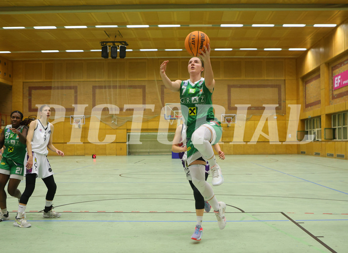 Basketball Damen Superliga 2023/24, Grunddurchgang 13.Runde Vienna United vs. UBI Graz