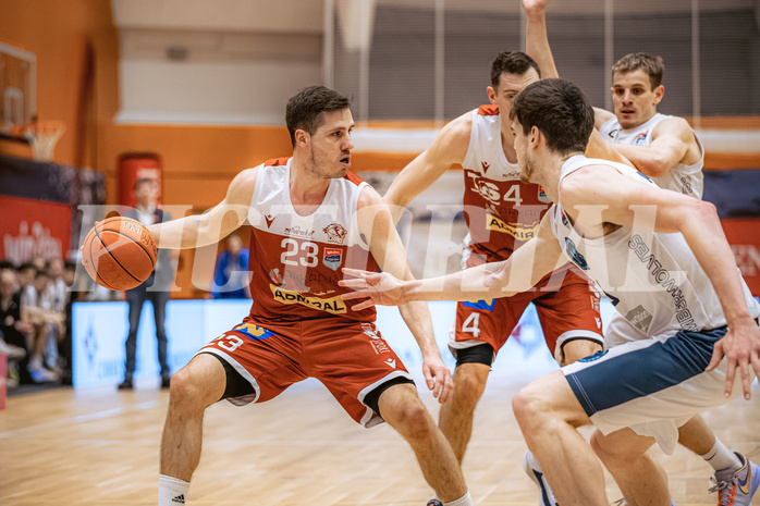 Basketball, Win2Day Superliga 2022/23, 5. Qualifikationsrunde, Vienna Timberwolves, Traiskirchen Lions, Emilio Banic (23)