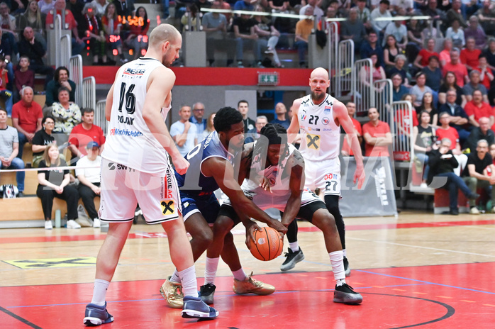 Basketball Superliga 2024/25, Playoff, Viertelfinale Spiel 3, Flyers Wels vs BBC Nord Dragonz,
