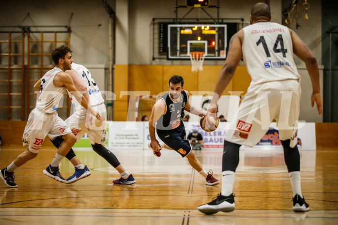 Basketball, Basketball Zweite Liga, Playoffs Viertelfinale 1. Spiel, Mattersburg Rocks, Mistelbach Mustangs, Petar Cosic (2)