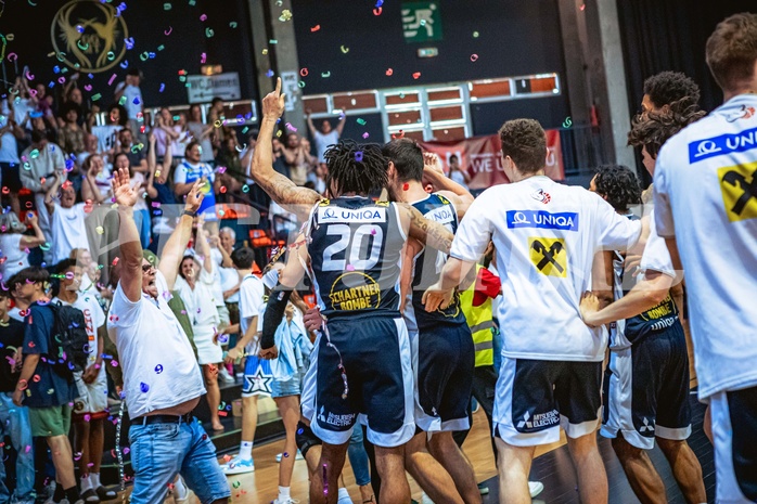 Basketball, Win2Day Superliga 2022/23, Playoff, Finale Spiel 4, BC Vienna, Gmunden Swans, 