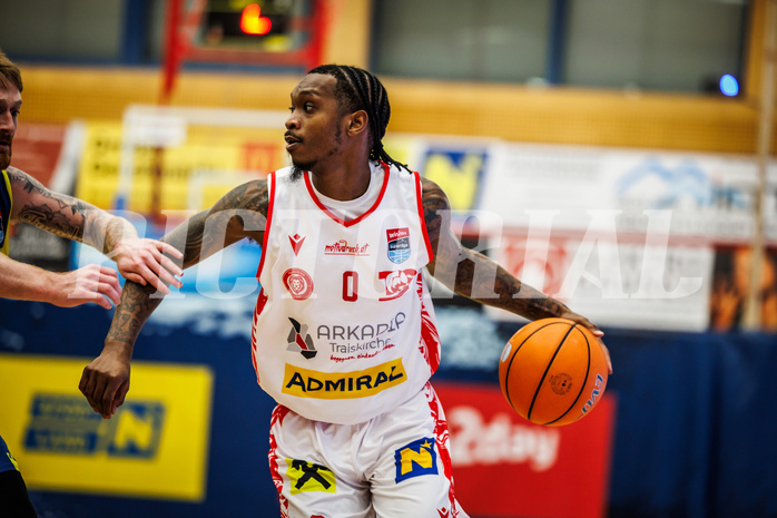 Basketball, win2day Basketball Superliga 2024/25, Grunddurchgang 18.Runde, Traiskirchen Lions, UBSC Graz, Cedric Russell (0)