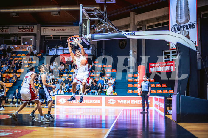 Basketball, Win2Day Superliga 2022/23, Grunddurchgang 1.Runde, Supercup, BC GGMT Vienna, Gmunden Swans, Jozo Rados (3)