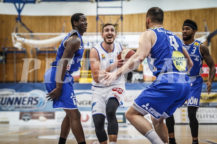 Basketball, ABL 2018/19, Playoff HF Spiel 2, Oberwart Gunners, Gmunden Swans, Hayden Thomas Lescault (11)