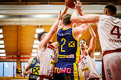 Basketball, win2day Basketball Superliga 2022/23, 8. Qualifikationsrunde, Traiskirchen Lions, UBSC Graz, Robert Gerald Hawkinson 2)