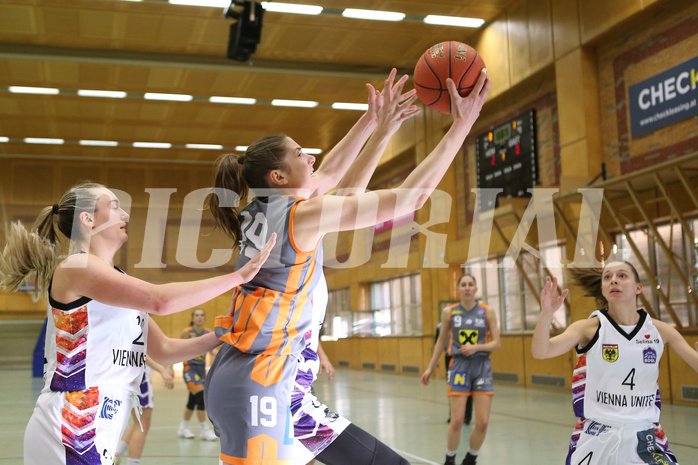 Basketball Damen Superliga 2021/22, Grundducrhgang 11.Runde Vienna United vs. Klosterneuburg Duchess