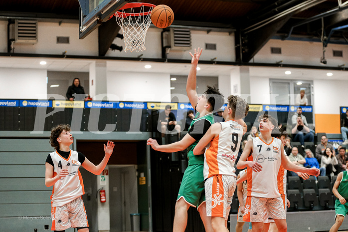 29.03.2025 Österreichischer Basketballverband 2024/25, SLMU16, Basket Dukes vs. KOS Celovec