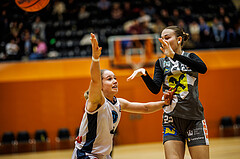 Basketball, Win2Day Basketball Damen Superliga 2024/25, Grunddurchgang 9.Runde, Vienna Timberwolves, Klosterneuburg Duchess, Johanna Mölls (4), Tena Sanseovic (22)