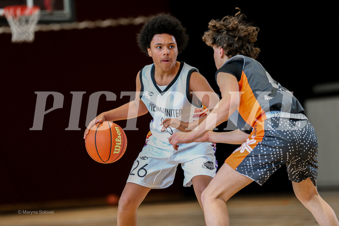 23.03.2025 Österreichischer Basketballverband 2024/25, SLMU16, Post SV Wien vs. Basket Dukes