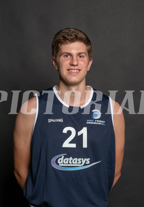Basketball, 2.BL 2018/19, Media, BBC Nord Dragonz, Lukas Knor (21)