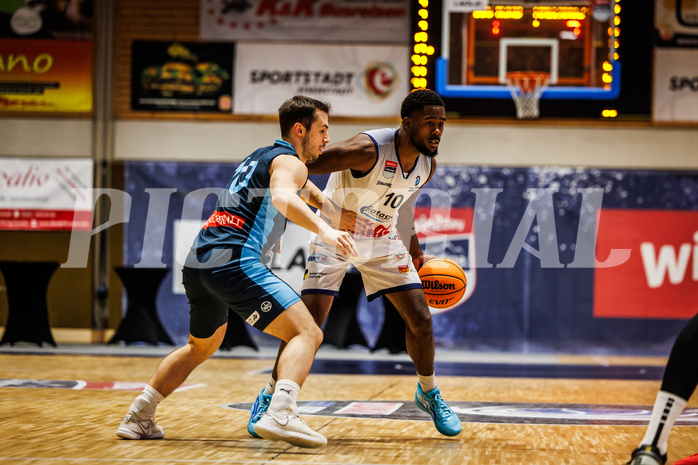 Basketball, win2day Basketball Superliga 2023/224, Grunddurchgang Runde 18, BBC Nord Dragonz, Oberwart Gunners, Austen Awosika (10)