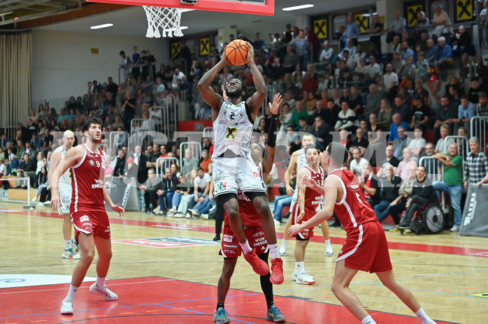 Basketball, Superliga 2024/25, Grunddurchgang 5.Runde, Flyers Wels vs. BC Vienna,
