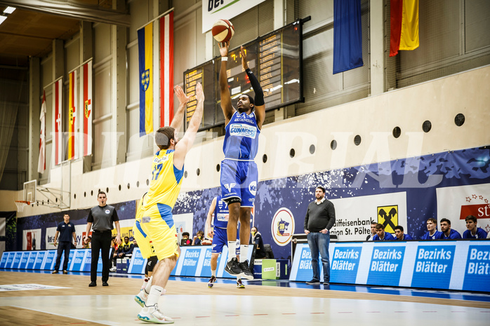 Basketball, bet-at-home Basketball Superliga 2019/20, Grunddurchgang 15.Runde, SKN St. Pölten Basketball, Oberwart Gunners, 