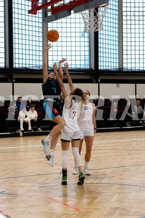 15.02.2025 Österreichischer Basketballverband 2024/25, SLWU19, Basket Flames UNION vs. Vienna Timberwolves