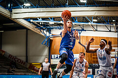 Basketball, bet-at-home Basketball Superliga 2021/22, Grunddurchgang Runde 14, Oberwart Gunners, Vienna D.C. Timberwolves, Peter Hofbauer (14)