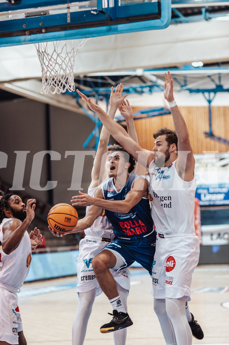 Basketball, Basketball Austria Cup 2023/24, VF Spiel 7, Oberwart Gunners, Dragonz Eisenstadt, Florian Koeppel (8), Lukas Hahn (25), Daniel Koeppel (14)