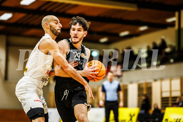Basketball, Basketball Zweite Liga 2023/24, Grunddurchgang 13.Runde, Mattersburg Rocks, Basket Flames, Mika Petritsch (29)