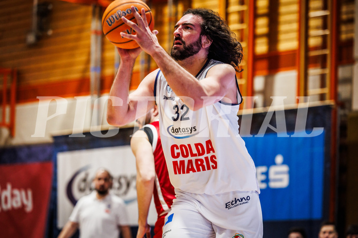 Basketball, win2day Basketball Superliga 2024/25, Grunddurchgang Runde 21, BBC Nord Dragonz, BC Vienna, Sead Hadzifejzovic (32)