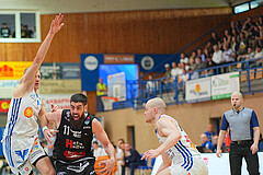 Basketball, Basketball Superliga 2024/25, Playoffs, Viertelfinale Spiel 3, Oberwart Gunners vs. Kapfenberg 