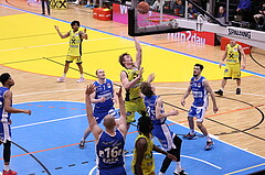 18.02.2023, Graz, Raiffeisen Sportpark Graz, Basketball Superliga 2022/23, Grunddurchgang, Runde 22, UBSC Raiffeisen Graz vs. Unger Steel Gunners Oberwart