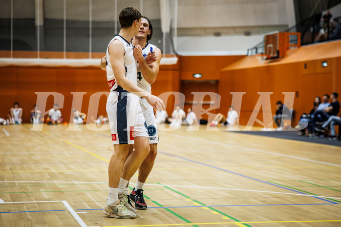 Basketball, Basketball Zweite Liga 2024/25, Grunddurchgang 8.Runde, Vienna Timberwolves, Güssing Blackbirds, Valentin Siegmund (0), Ivor Kuresevic (44)