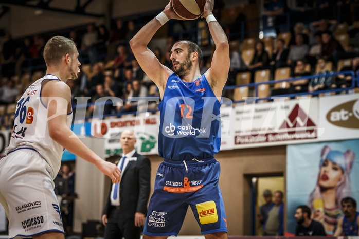 Basketball, ABL 2018/19, Grunddurchgang 25.Runde, Oberwart Gunners, Kapfenberg Bulls, David Samuels (12)