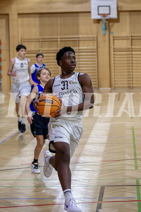 16.02.2025 Österreichischer Basketballverband 2024/25, SLMU16 Basket Flames WAT vs SG Salzkammergut