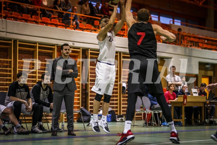Basketball, 2.Bundesliga, Grunddurchgang 18.Runde, BBC Nord Dragonz, Mistelbach Mustangs, Djordje Mirnic (24)