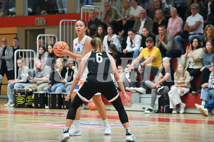 Basketball Superliga 2024/25, Grunddurchgang 1.Runde, DBB Wels vs Basket Flames Women,

