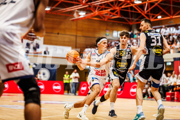 Basketball, win2day Basketball Superliga 2024/25, Playoffs Halbfinale 4. Spiel
, BBC Nord Dragonz, Gmunden Swans, Lukas Hahn (25)