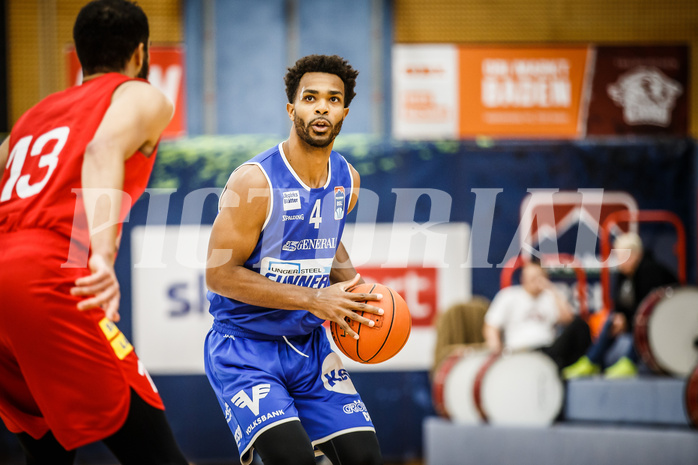 Basketball, bet-at-home Basketball Superliga 2021/22, Grunddurchgang 1.Runde, Traiskirchen Lions, Oberwart Gunners, Connor Cashaw (4)