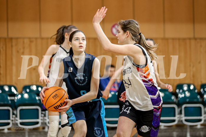 23.02.2025 Österreichischer Basketballverband 2024/25, SLWU14 Vienna United vs. Vienna Timberwolves