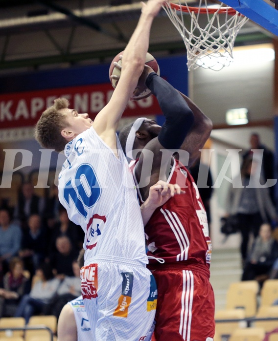 Basketball ABL 2015/16 Grunddurchgang 24.Runde Kapfenberg Bulls vs BC Vienna