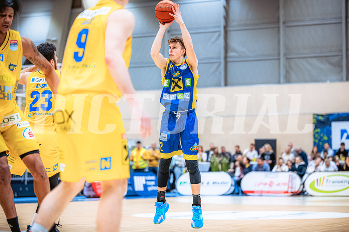 Basketball, Win2Day Superliga 2022/23, Grunddurchgang 19.Runde, SKN St. Pölten Basketball, UBSC Graz, Lukas Simoner (12)