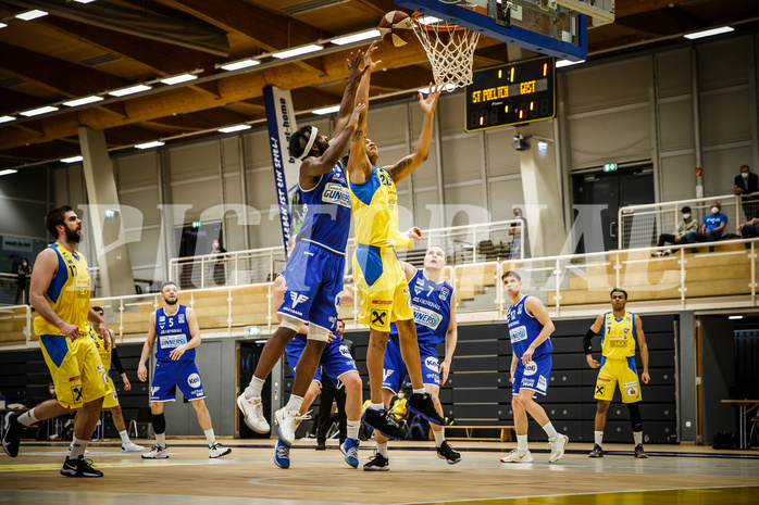 Basketball, bet-at-home Basketball Superliga 2019/20, Viertelfinale 4. Spiel, SKN St. Pölten Basketball, Oberwart Gunners, Chris Fergusson (20)