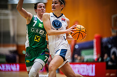 Basketball, Win2Day Basketball Damen Superliga 2023/24, Grunddurchgang 8.Runde, Vienna Timberwolves, UBI Graz, Simone Schwarzinger (7), Magdalena Schmidt (4)