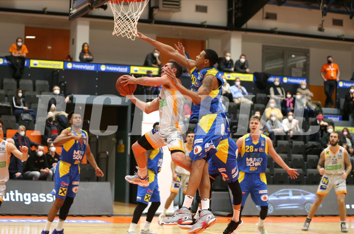 Basketball Superliga 2021/22, Grunddurchgang 14.Runde Klosterneuburg Dukes vs. SKN St. Pölten