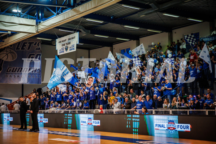 Basketball, Basketball Austria Cup 2022/23, Halbfinale 1, Oberwart Gunners, Gmunden Swans, #gunfire