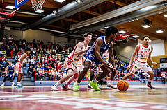 Basketball, Win2Day Superliga 2024/25, 2. Platzierungsrunde, Traiskirchen Lions, Oberwart Gunners, Caleb Fields (4)